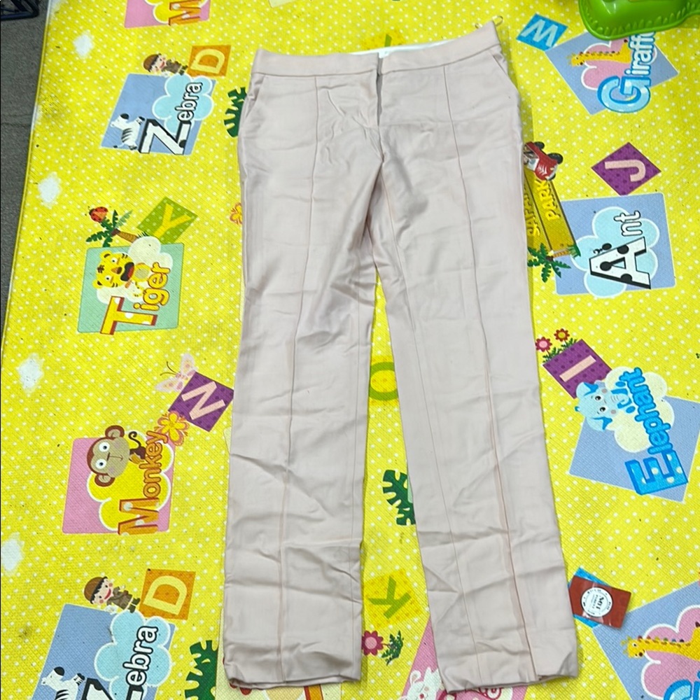 Stella McCartney Cream Straight Leg Pants Versatile Style